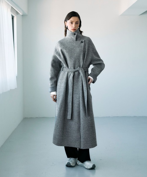 N.O.R.C コート アウター ジーロンウールシルクネップリバーコート