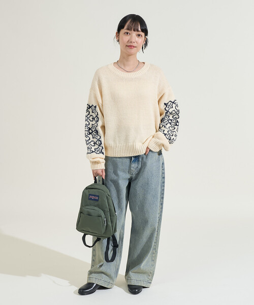 ニット セーター クローバー柄 ショート丈ニット レディース | FREAK'S STORE | 11
