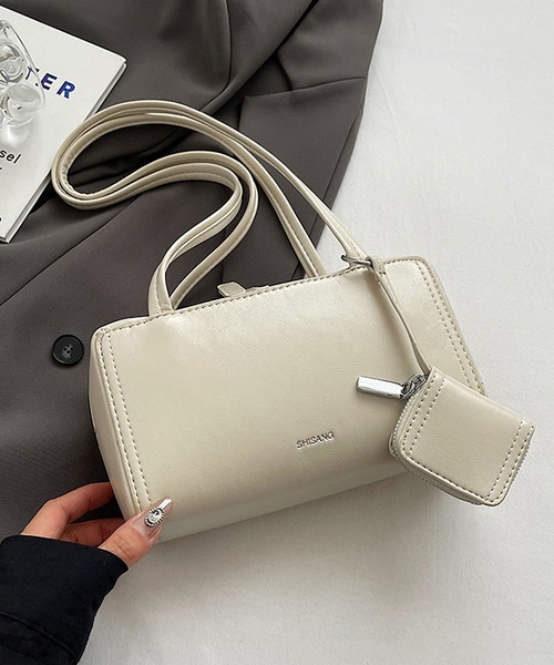 ショルダーバッグ　ボストン 山羊革 斜めがけ 2WAY ミニボストンバッグ | 筒井株式会社 | Japan