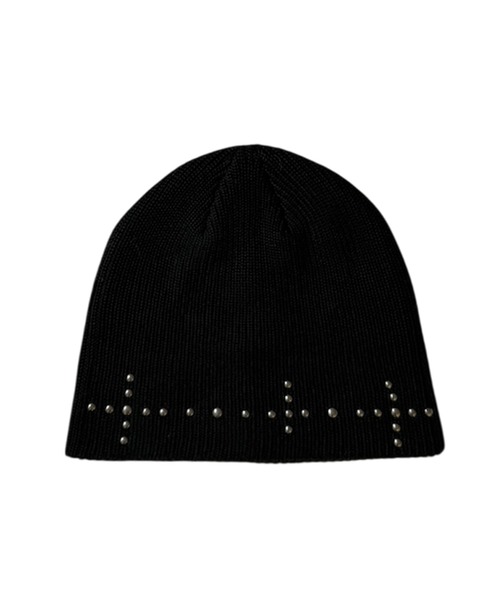 ACLENT（アクレント） ニット帽 ニットキャップ クロススタッズ