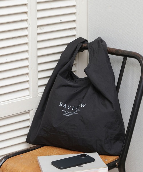 BAYFLOW（ベイフロー） エコバッグ 「パッカブル可能」BFロゴエコ