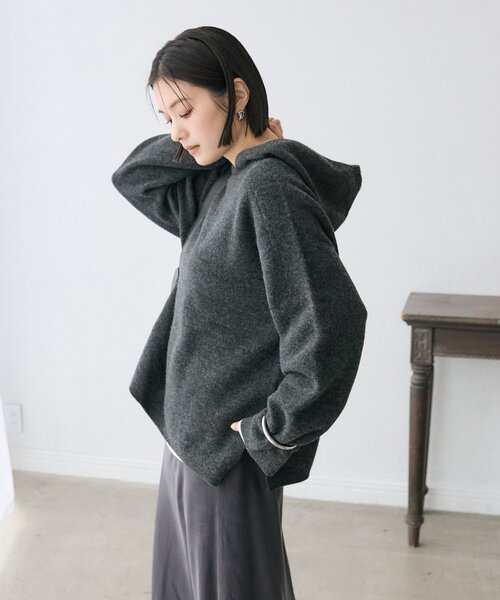 RIVE DROITE（リヴドロワ） ニット セーター 「フードがアクセントに