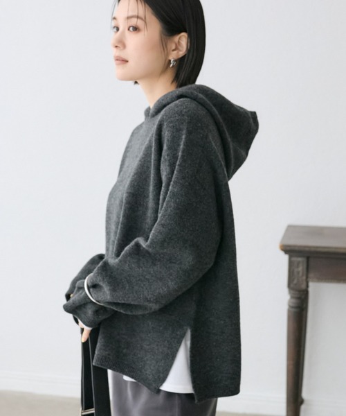 RIVE DROITE（リヴドロワ） ニット セーター 「フードがアクセントに
