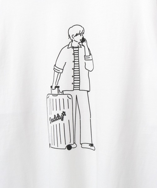 「MAKE YOUR DAY」 長袖Tシャツ M オフホワイト メンズ_画像9