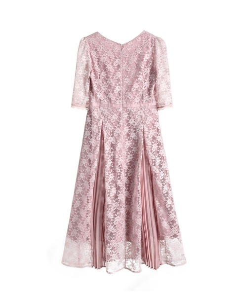 「DRESS PLUS」 半袖ワンピース L ピンク レディース_画像3