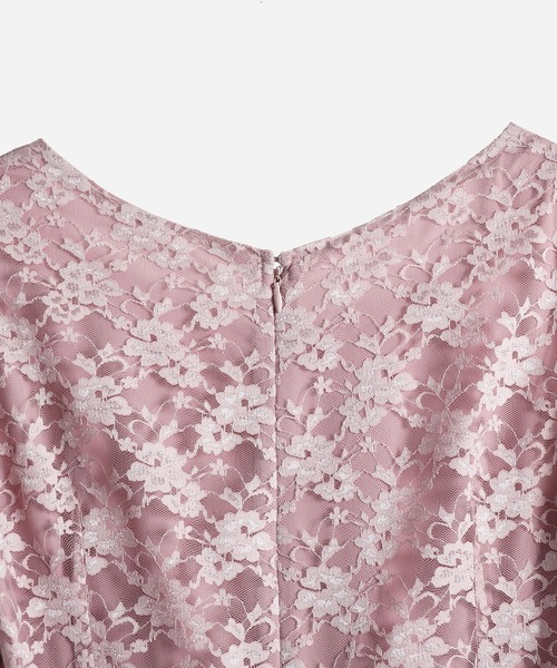 「DRESS PLUS」 半袖ワンピース L ピンク レディース_画像8