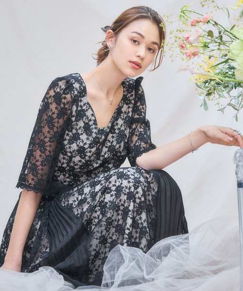 「DRESS PLUS」 半袖ワンピース L ピンク レディース_画像9