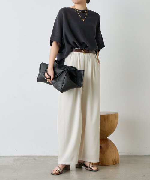 「Jena espace merveilleux」 半袖ニット FREE ブルー系その他 レディース_画像2