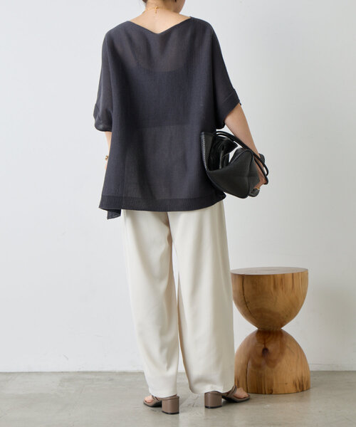 「Jena espace merveilleux」 半袖ニット FREE ブルー系その他 レディース_画像4