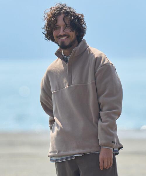 URBAN RESEARCH Sonny Label OOPS リサイクルマイクロフリースハーフ