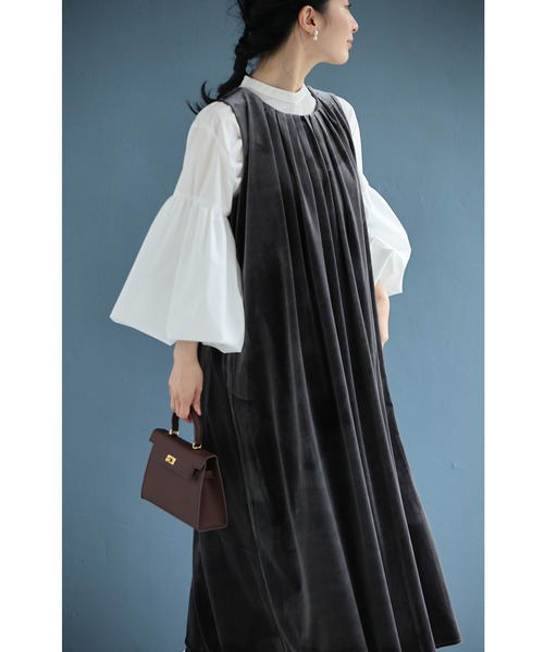 cawaii ワンピース 毎日服「革命」 ベロア調ワンピース : ZOZOTOWN