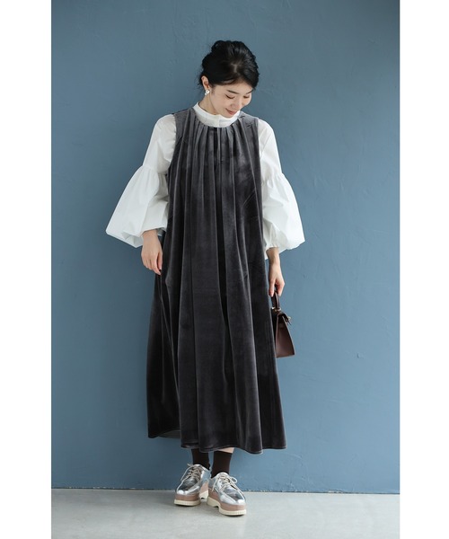 cawaii ワンピース 毎日服「革命」 ベロア調ワンピース : ZOZOTOWN