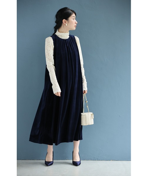 cawaii ワンピース 毎日服「革命」 ベロア調ワンピース : ZOZOTOWN