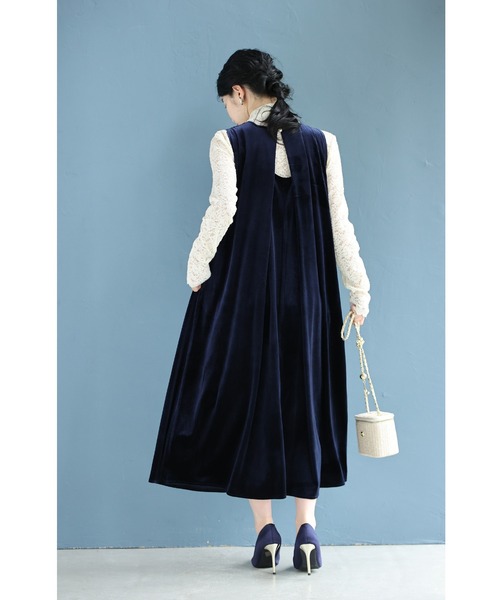 cawaii ワンピース 毎日服「革命」 ベロア調ワンピース : ZOZOTOWN