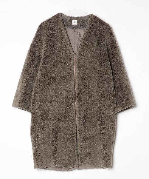6 ノーカラーコート 36 グレー レディース : ZOZOTOWN Yahoo!店 - 通販