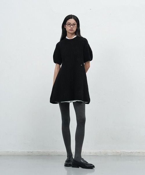 GENERAL IDEA ワンピース 「GENERAL IDEA」バルーンスリーブミニフレア