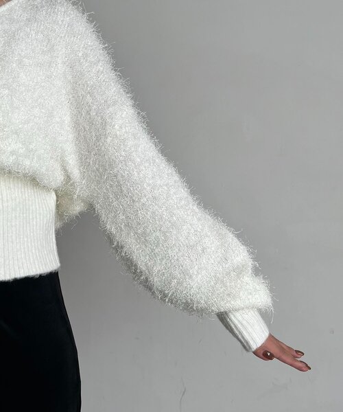 CAPRICIEUX LE'MAGE（カプリシューレマージュ） カーディガン フェザー