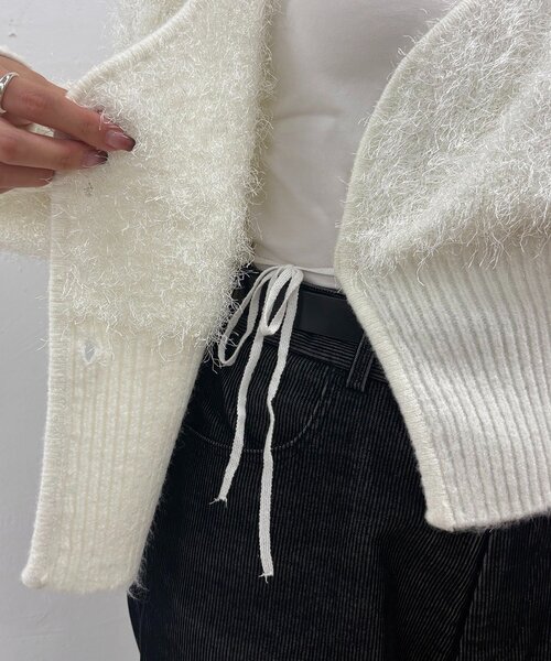 CAPRICIEUX LE'MAGE（カプリシューレマージュ） カーディガン フェザー