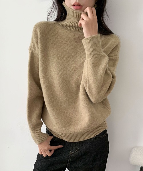 aimoha（アイモハ） ニット セーター ベーシックタートルネックニット