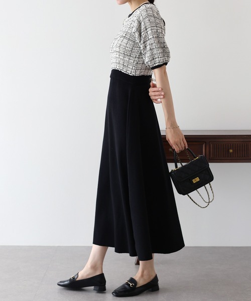 「BLUEEAST」 ニットワンピース MEDIUM チャコールグレー レディース_画像6