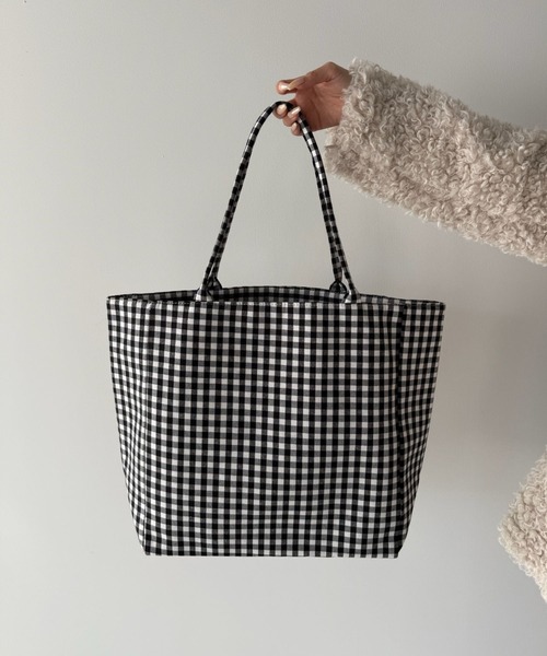 早い者勝ち♡CHANEL クルーズライン　ギンガムチェックトートバッグ SANSeLF（サンセルフ） トートバッグ 「SANSeLF」ビッグギンガム