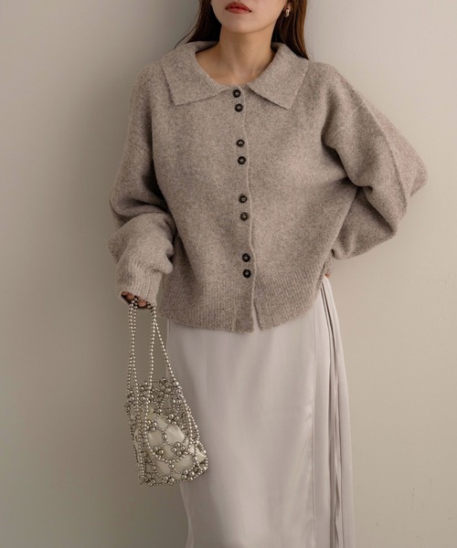 NOAHL（ノアル） ニット セーター 「NOAHL」ボタンデザイン襟付き