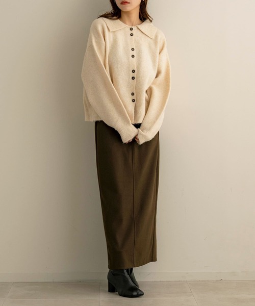 NOAHL（ノアル） ニット セーター 「NOAHL」ボタンデザイン襟付き