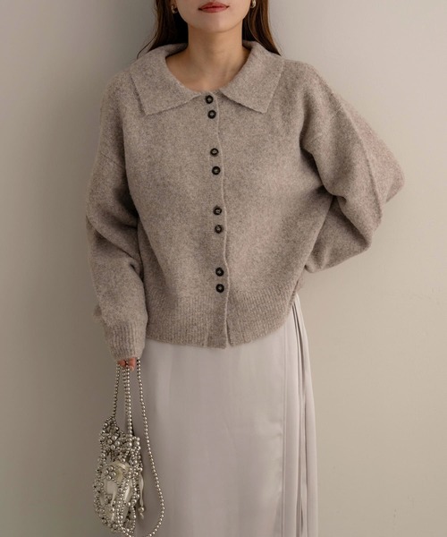 NOAHL（ノアル） ニット セーター 「NOAHL」ボタンデザイン襟付き