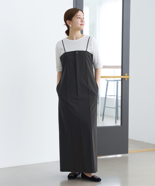 ENFÖLD グレー サロペットスカート 38 IENA（イエナ） サロペットスカート 38 グレー レディース : ZOZOTOWN