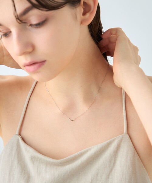 K10YG レイヤー クレセントムーン ネックレス K10YG レイヤー クレセントムーン ネックレス（ネックレス）｜ete