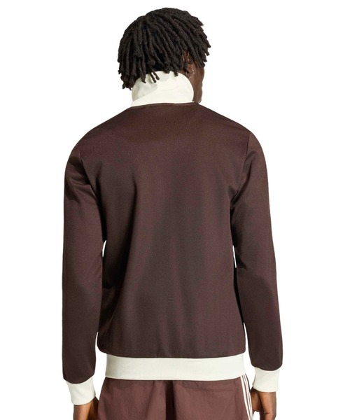 adidas クロップトラックトップジャケット 茶色 ブラウン adidas（アディダス） コート ジャケット adidas CLASSIC TRACK TOP