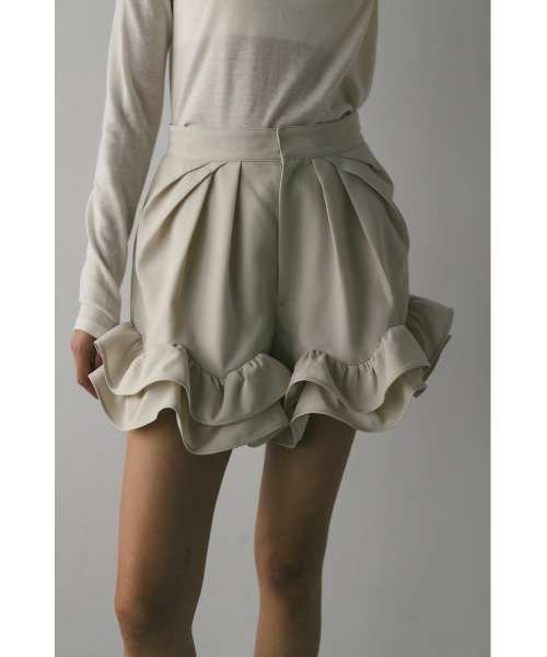 STYLEMIXER（スタイルミキサー） パンツ フリルヘムショートパンツ