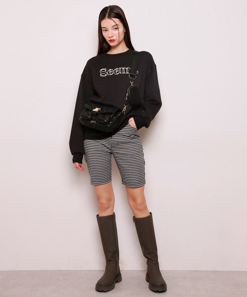 「Seemi. byNICECLAUP」 ハーフパンツ FREE ブラック レディース_画像2