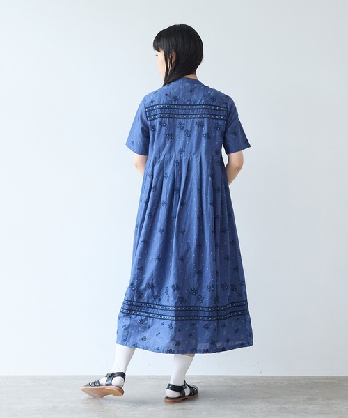 ビュルデサボン　ワンピース bulle de savon（ビュルデサボン） ワンピース びわ刺繍 ワンピース