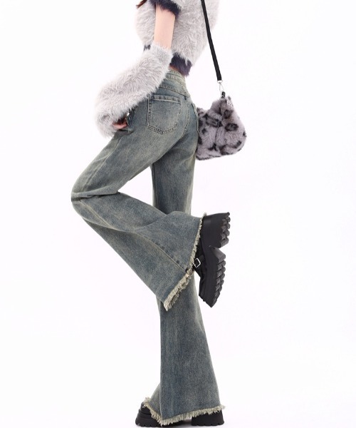 「DIAVEL」 デニムパンツ S サックスブルー レディース_画像7