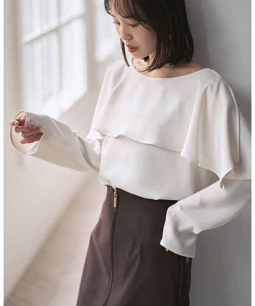 ケープブラウス（NOBLE／レディースファッション） | ファッション の