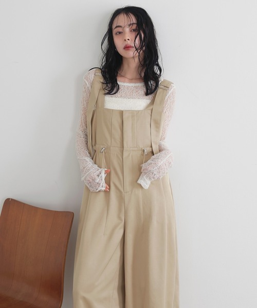 LIAN（リアン） オーバーオール FREE ブラック レディース : ZOZOTOWN