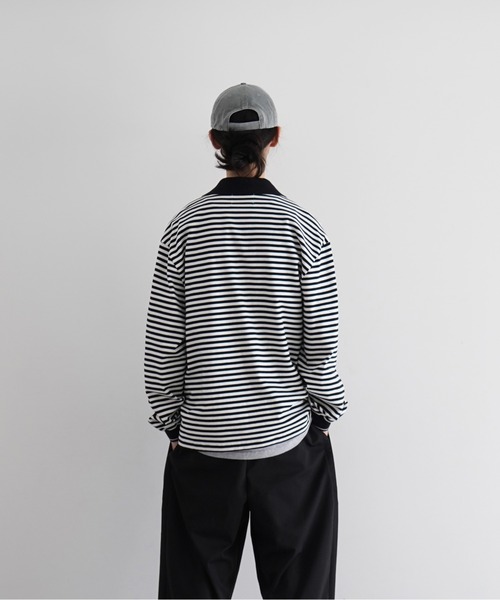 KAIKO（カイコー） ポロシャツ KAIKO Long sleeve border polo shirt