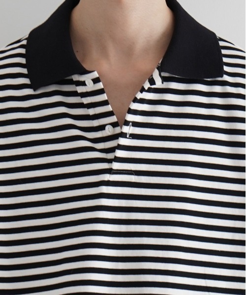 KAIKO（カイコー） ポロシャツ KAIKO Long sleeve border polo shirt