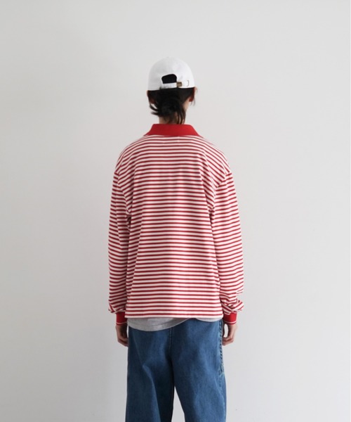 KAIKO（カイコー） ポロシャツ KAIKO Long sleeve border polo shirt