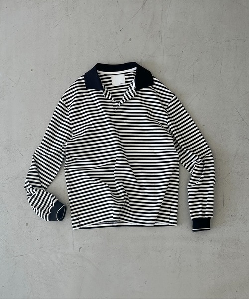 KAIKO（カイコー） ポロシャツ KAIKO Long sleeve border polo shirt