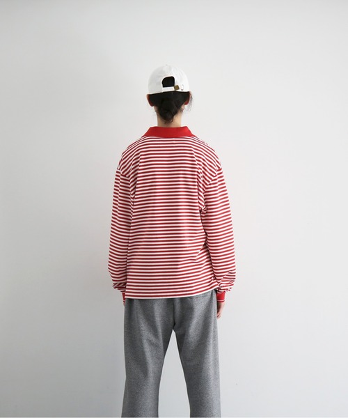 KAIKO（カイコー） ポロシャツ KAIKO Long sleeve border polo shirt