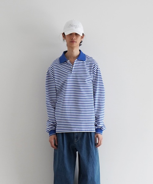 KAIKO（カイコー） ポロシャツ KAIKO Long sleeve border polo shirt