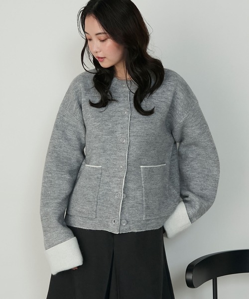 forksy.（フォルクシー） ニットカーディガン FREE グレー レディース