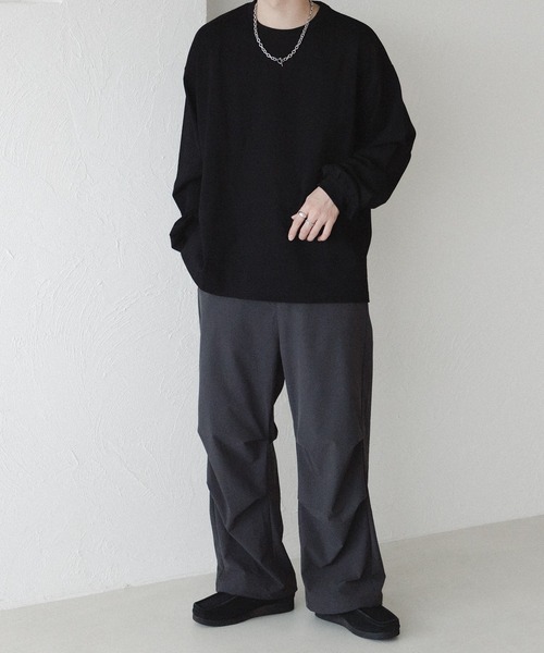 「epnok」 パンツ MEDIUM ブラック メンズ_画像5