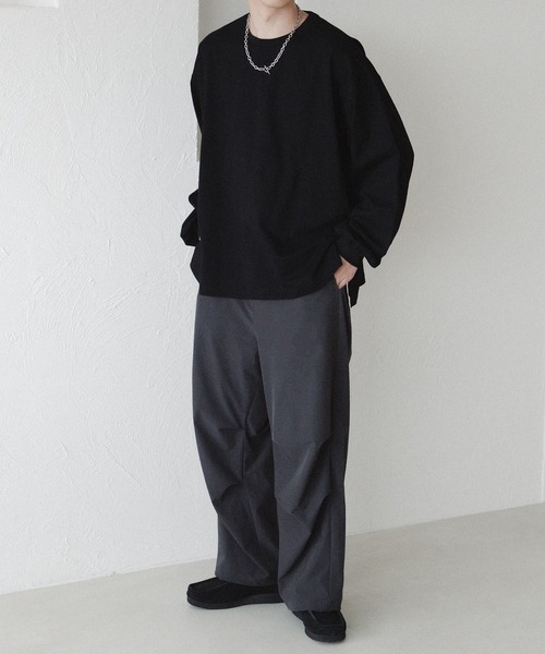 「epnok」 パンツ MEDIUM ブラック メンズ_画像8