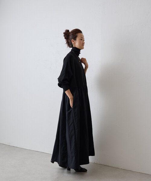 BEARDSLEY（ビアズリー） 長袖ワンピース 0 グレー レディース