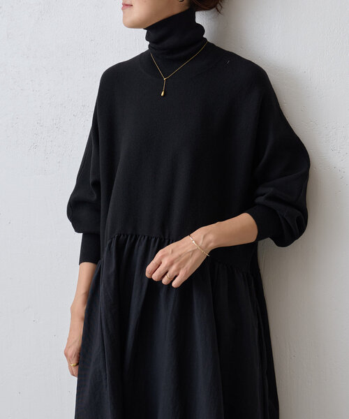 BEARDSLEY（ビアズリー） 長袖ワンピース 0 グレー レディース