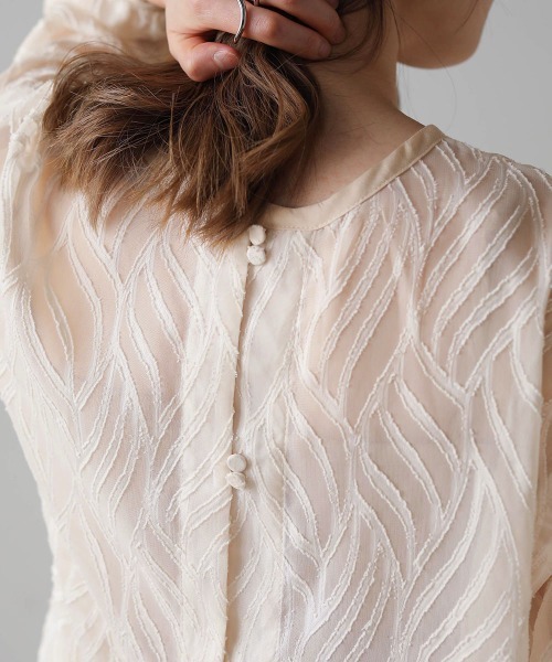 「Bab」 長袖ブラウス M アイボリー レディース_画像2