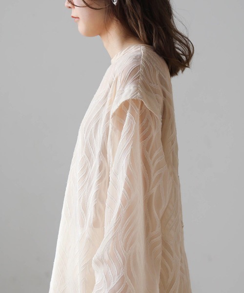 「Bab」 長袖ブラウス M アイボリー レディース_画像6